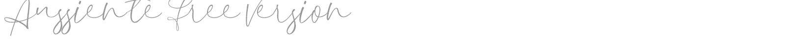 Aussiente font preview